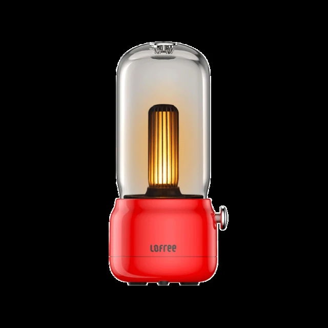 Красный Xiaomi Youpin Lofree Candly Ретро светильник ночник Usb зарядка подставка Регулируемая яркость 1800k светодиодный светильник в форме свечи - Цвет: Красный