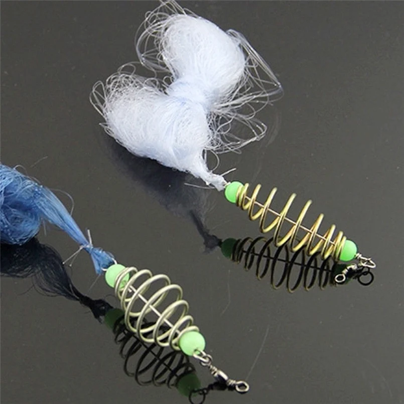 Fishing net cage sticky fishing netting small trap beads copper spring shoal net magic trap fishing net fishing tackle 30N20 (14)