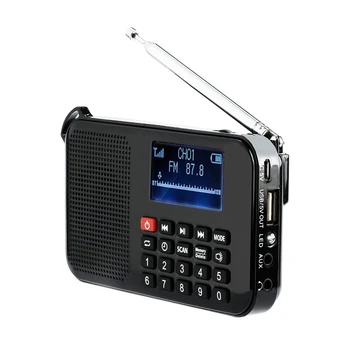 

Solar Portable FM Pocket Radio Speaker Music Player with Flashlight,Sleep Timer, Support TF Card