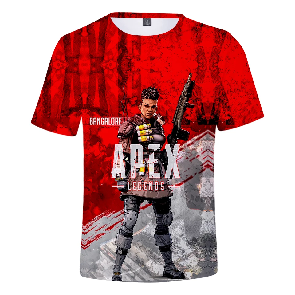 Apex Legends/мужская футболка крутая летняя для мальчиков и девочек Legends Harajuku