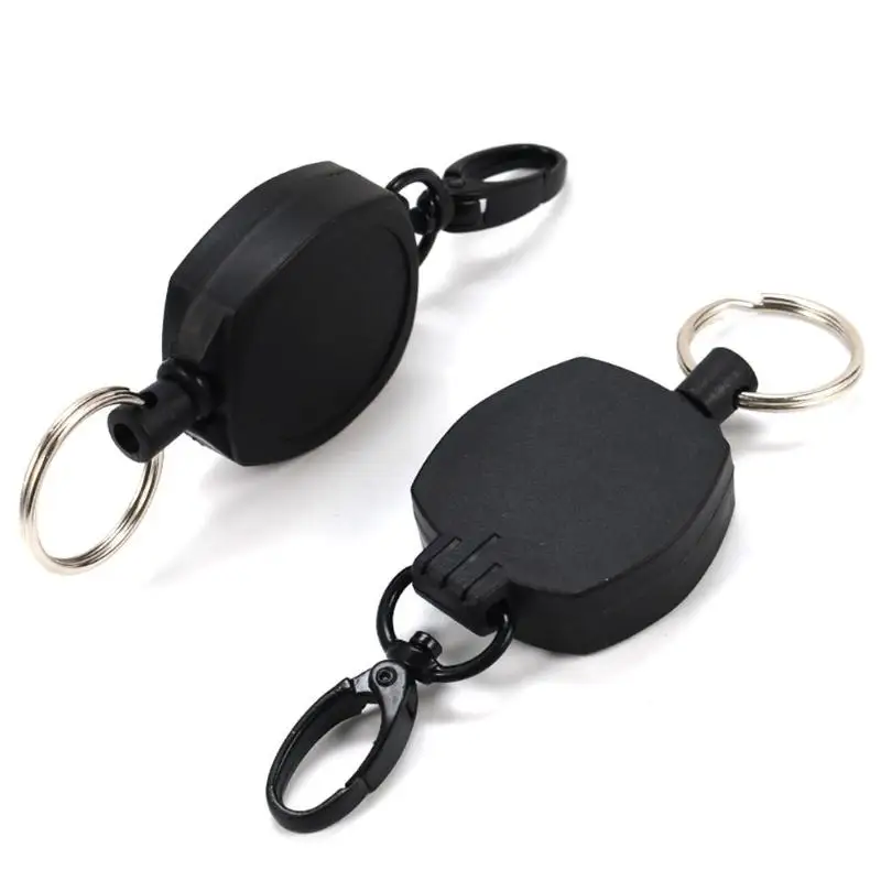 Durable Key Chain Multi-function Portable Retractable Key Chain Resilience Stretching Key Chain Anti-lost Safety Buckle