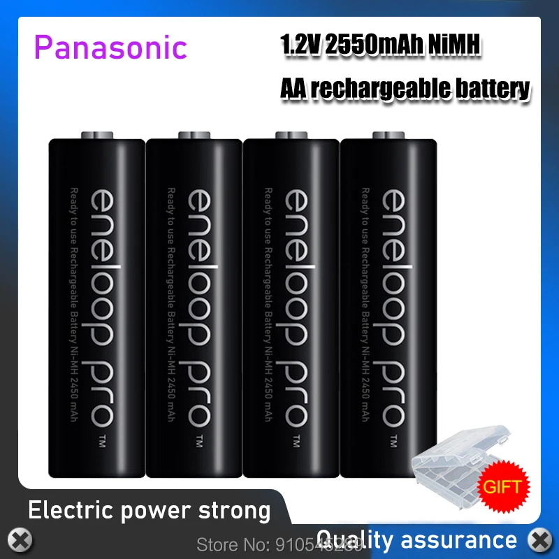 Аккумулятор Panasonic Eneloop Pro AA предварительно заряженные аккумуляторные батареи для