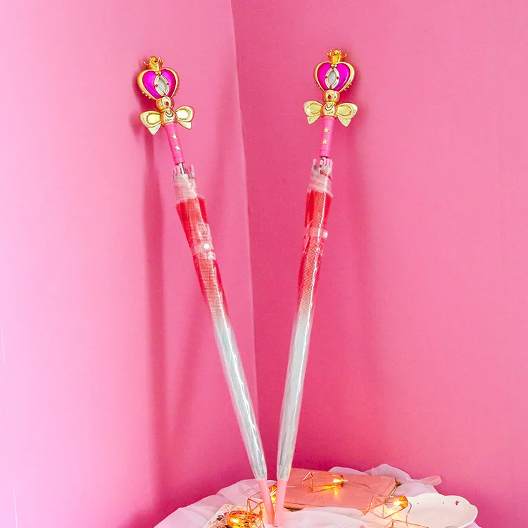 Зонт Сейлор Мун волшебная палочка аниме экшн фигурка с принтом пед мультяшный