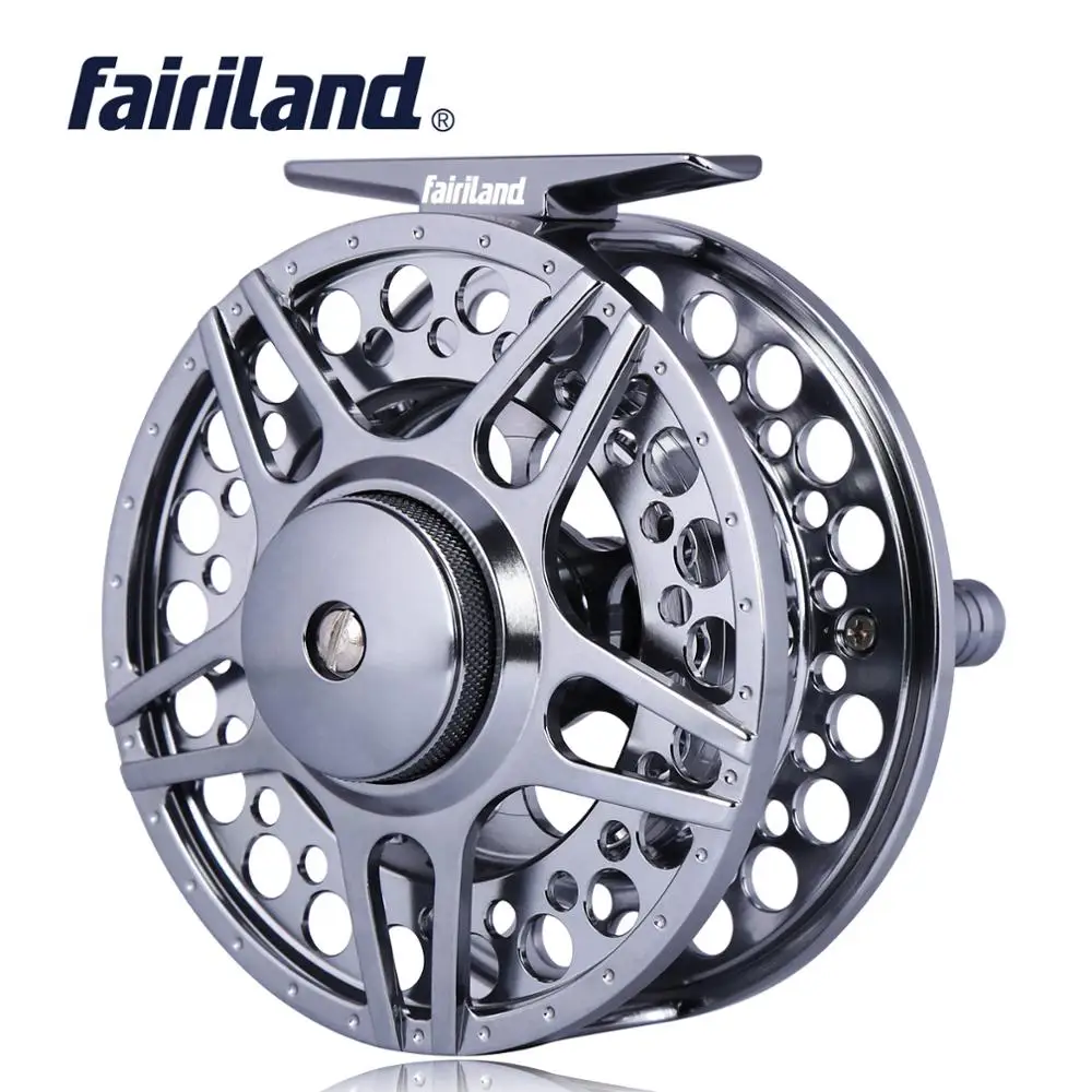 

70 80 90 100mm 3BB fly fishing reel CNC Machined Aluminum fly reel 1/2 3/4 5/6 7/8 w/ INCOMING CLICK L/R Hand interchangeable