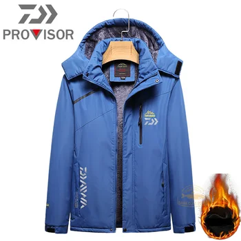 

2020 DAIWA Fishing Clothes Men's Winter Warm Jacket Outdoor Rock Climbing Ski Waterproof Fishing Jacket Fleece Fishing Jacket