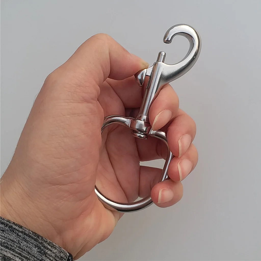 Marine Grade 316 Stainless Steel Swivels Eye Bolt Snap for Scuba Tech Diving 5