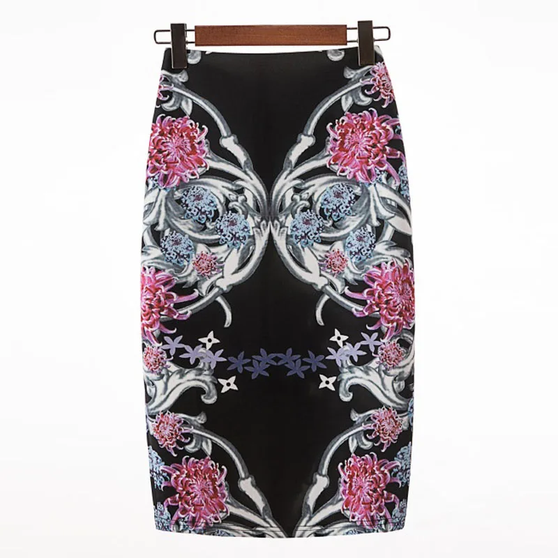 Женская Ретро Индивидуальность печать эластичная сплит высокая поясная сумка