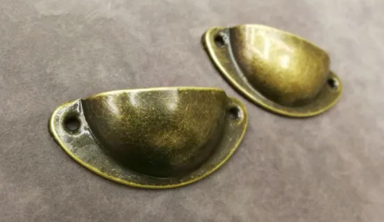 Раковина Серебряная ручка для шкафа старинный ящик маленькая ручка открытая полукруглая ручка китайская Ручка современная простота