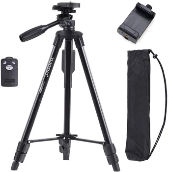 

Yunteng 5218 Camera Tripod Self-portrait Monopod Tripod Bluetooth Remote Control Selfie Phone Clip