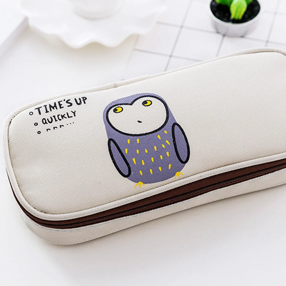 Pencil Case Cute High Capacity Pencil Pouch Stationery Organizer Multifunction Cosmetic Makeup Bag School Office Supplies Zipper