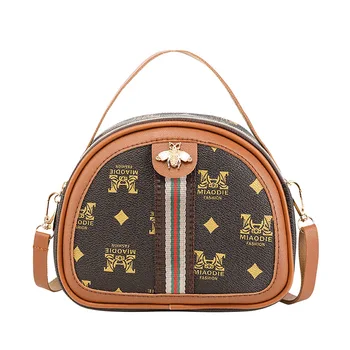 

Women's Bag 2020 New Style Bee Ribbon Portable Shoulder Printed Square Sling Bag Fashion Casual Phone Bag