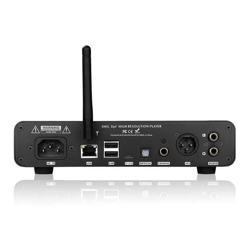 Цифровой плеер SMSL DP3 Hi Res ES9018Q2C USB декодер усилитель 32 бит/384 кГц DSD256 двусторонний