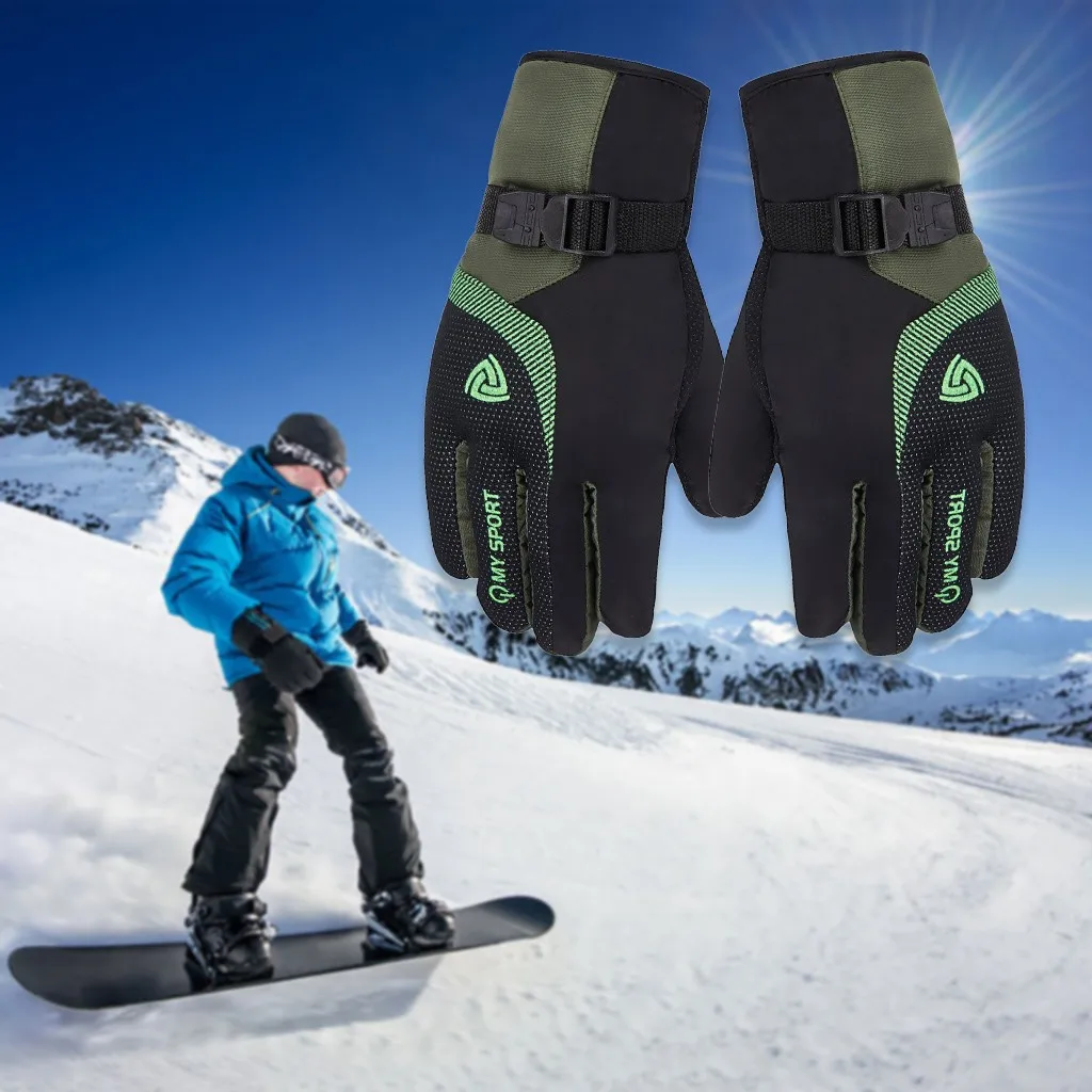 Теплые перчатки для мужчин и женщин, зимние водонепроницаемые противоскользящие теплые бархатные лыжные перчатки, перчатки# PEX