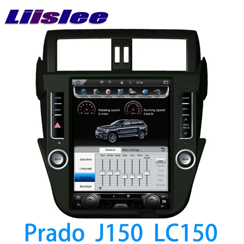 LiisLee Автомобильный мультимедийный GPS аудио Радио стерео для TOYOTA Land Cruiser Prado J150 LC150