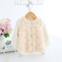 Idea Fish/детская одежда для девочек; сезон весна-осень; корейский стиль; Лидер продаж; милый шерстяной свитер принцессы с цветочным рисунком; R6660