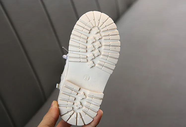 KINE PANDA/детские ботинки с плюшевой подкладкой; зимняя теплая детская обувь для девочек и мальчиков; зимние ботинки для малышей; От 1 до 5 лет