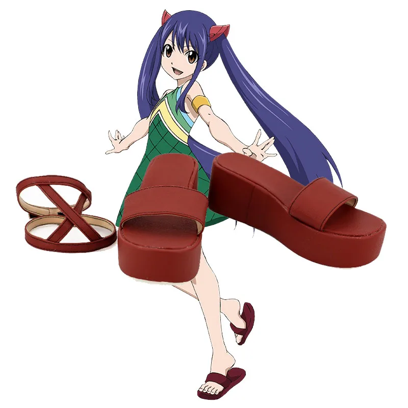 Anime Fairy Tail Wendy Marvell Cosplay Shoes For Halloween Party Daily Wendy Marvell Cosplay Shoes Customized Size Free Shipping Aliexpress
