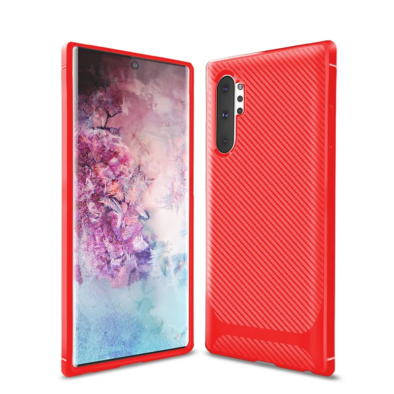 Чехол для samsung Galaxy Note 10 Pro Plus, чехол, роскошный бампер из углеродного волокна, силиконовый чехол для телефона, для samsung Note 10 Plus Pro