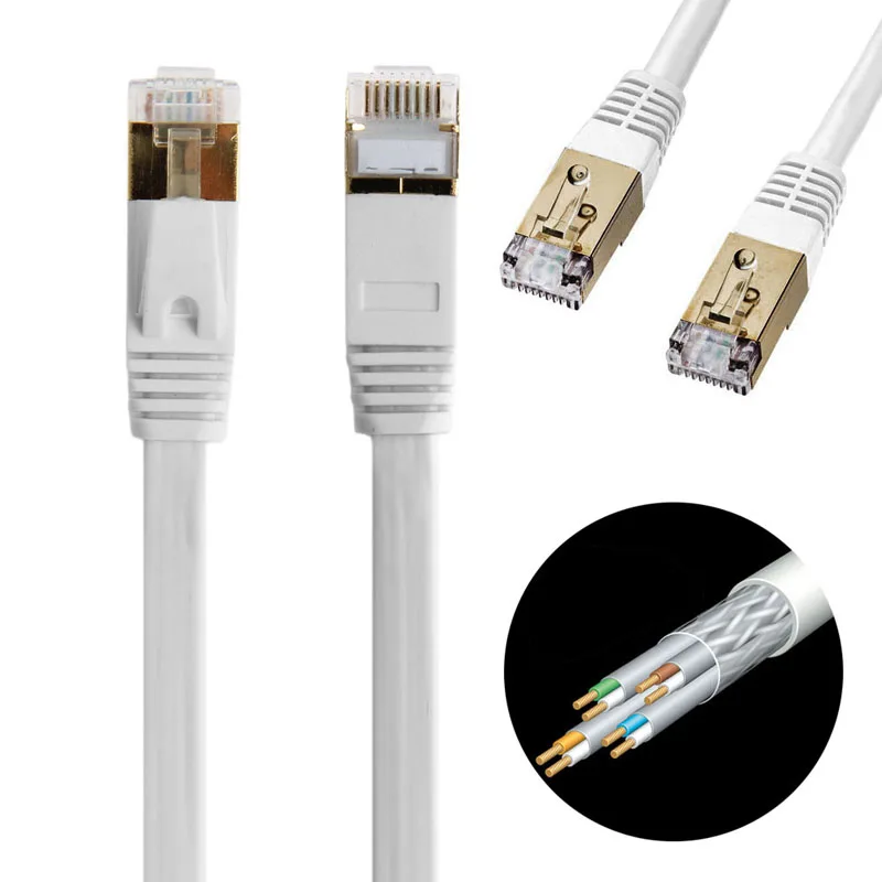 

High Speed Durable 1m RJ45 Ethernet Network LAN Cat7 Cable Cord Lead