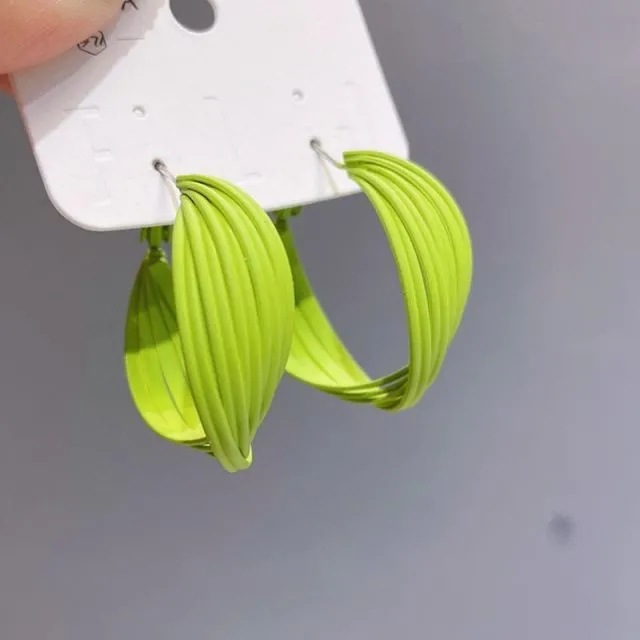 New Korean Style Solid Circle Earrings Stud Earrings For Women Girls Sweet Candy Colors Earring Party Jewelry Gifts