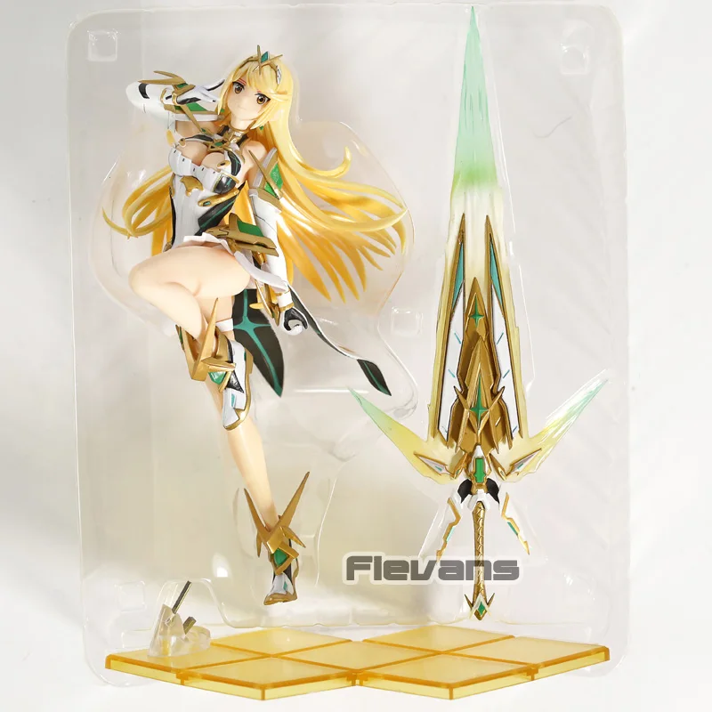 Xenoblade Chronicles 2 Hikari Mythra/Pyra Homura Battle Ver. Пвх фигурка коллекционная модель игрушки - Цвет: Hikari no box