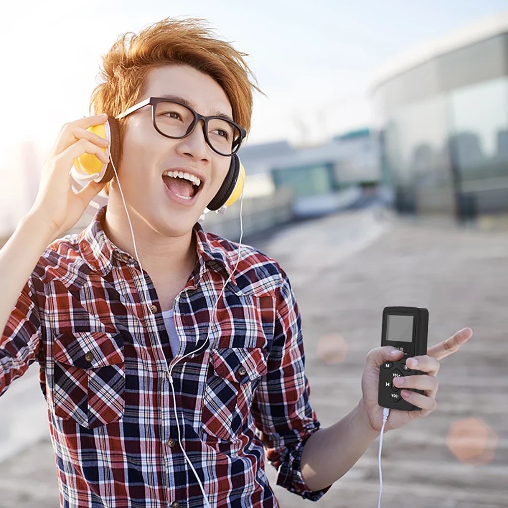 Портативный Bluetooth DAB+ fm-радио приемник с наушниками 1,8 дюймовый ЖК-экран Bluetooth MP3 плеер Профессиональный FM стерео радио