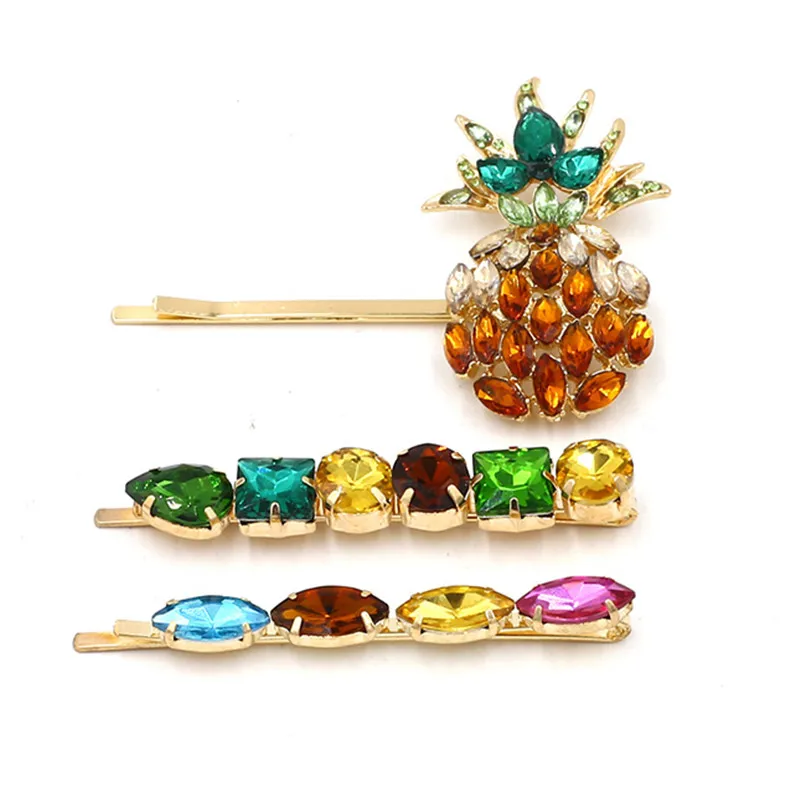 crystal hair clips