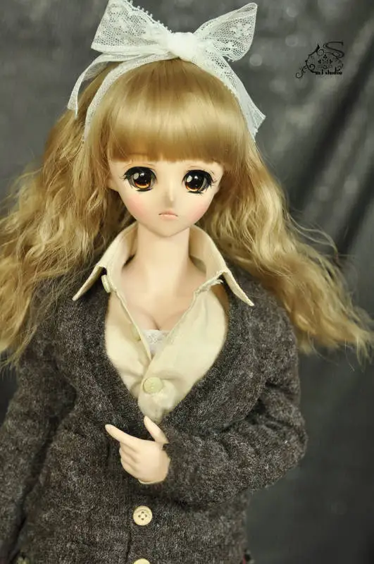 1/4 1/3 BJD кукла плиссированная юбка+ рубашка+ кардиган одежда аксессуары для BJD/SD MSD SD13, не включая куклы, обувь, парик и другие E2651