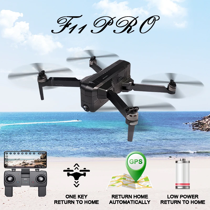 SJRC F11 PRO GPS 5G Wifi 500m FPV с 2K широкоугольной камерой время полета 28 минут бесщеточный