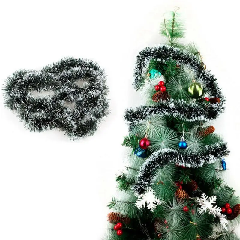 2 м Рождественская гирлянда домашние вечерние отделка стен и дверей Рождественская елка украшения мишура полоски рождественские украшения для дома