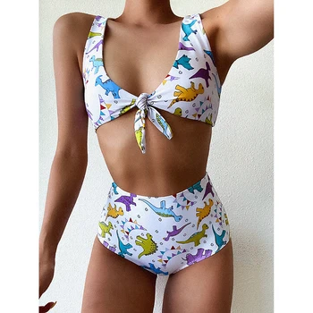

Sexy Bow-knot Bikini Women's Swimsuit 2020 New Swimwear Female High Waist Bikinis Set Swimming for Bathing Suit Women Swimsuits