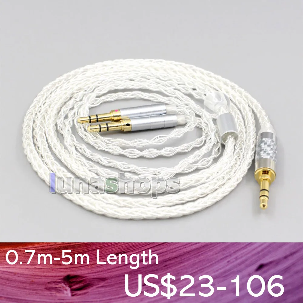 LN006567 2 5 мм 4 XLR Сделано в Китае 8 Core с серебряным покрытием OCC кабель для Hifiman Sundara