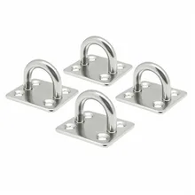 

Boats Eye Plate 304 Stainless Steel 4 Hole For Small Yachts Hardware Staple Hooks
