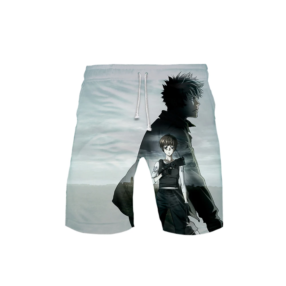 Новые пляжные шорты с 3D принтом Psycho-Pass Мужская модная уличная одежда шорты Горячая Распродажа Harajuku модная летняя одежда