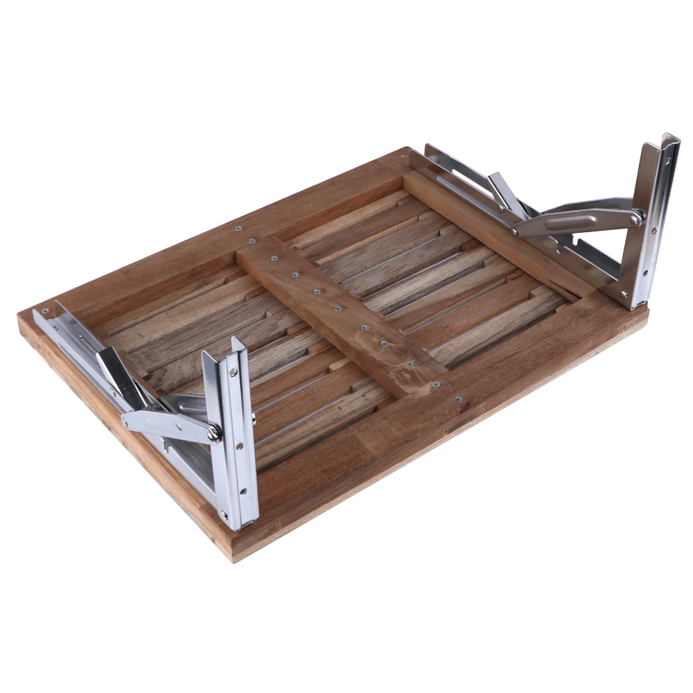 445mm*330mm 티크 벽걸이 접이식 벤치 (보트, 샤워실, 스팀, 사우나룸용 슬롯 포함)