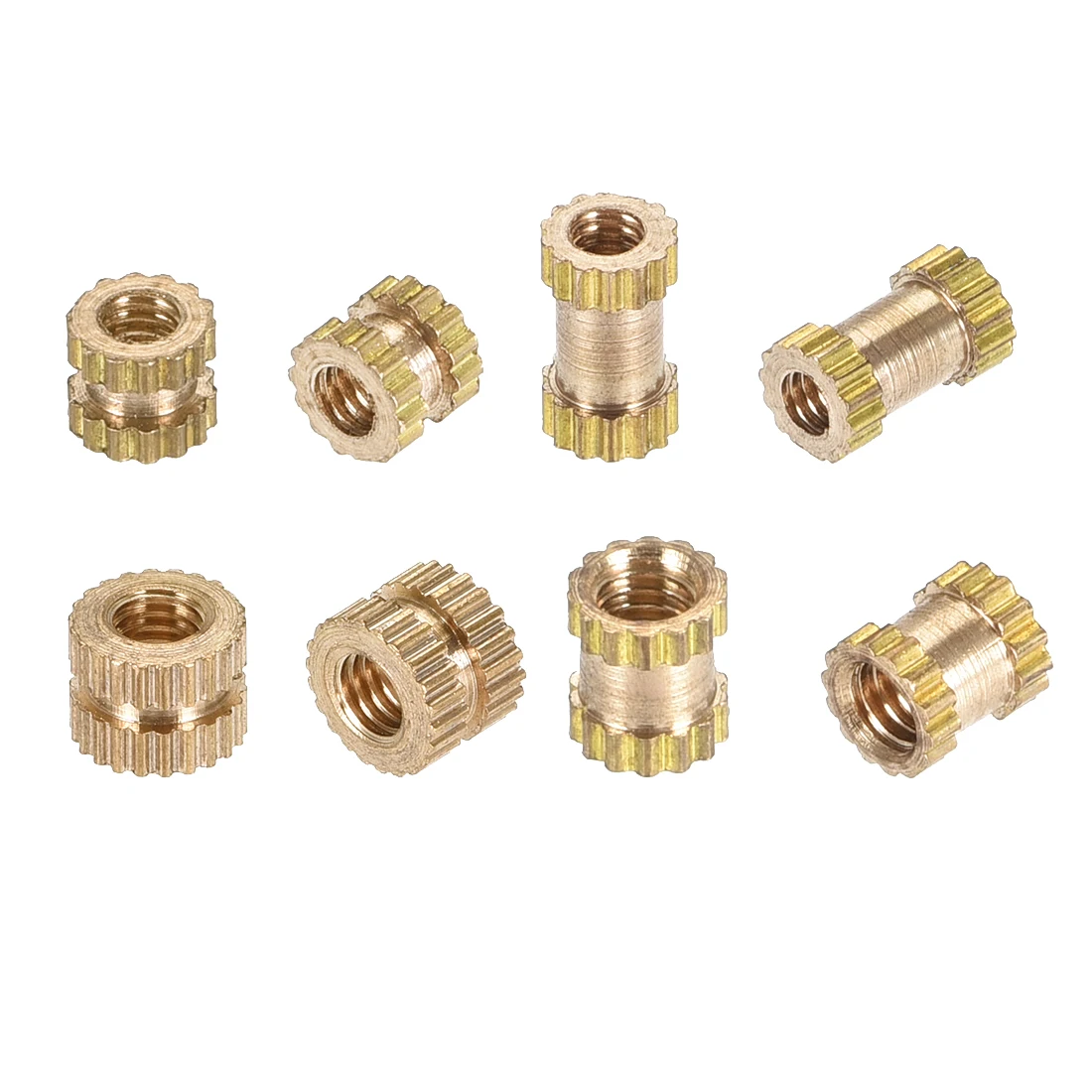 Juvielich 100-Piece M2.5 Copper Threaded Insert Nuts - Knurled Embedment Nuts For Electrical Appliances (Gold Tone) - View #13