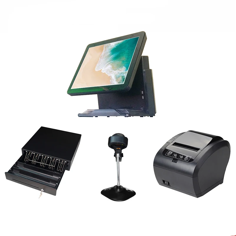 Весь набор pos терминал pos все в одном epos система для магазина фаст-фуд