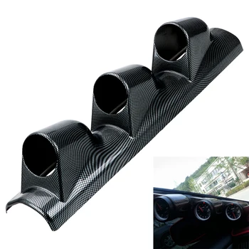 

LEEPEE 3 Hole 2mm Dash Gauge Pillar Pod Cluster Car Gauge Cluster Mount Holder Auto Car Meter 5 Left/Right Hand Drive Universal