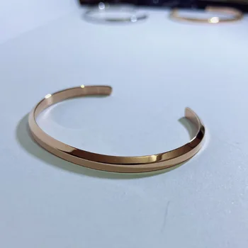 

D Home C- Shaped Bracelet with W Logo Titanium Steel Bracelet Bracelet Porcelain Narrow Version Wide 6-Digit PCS C S