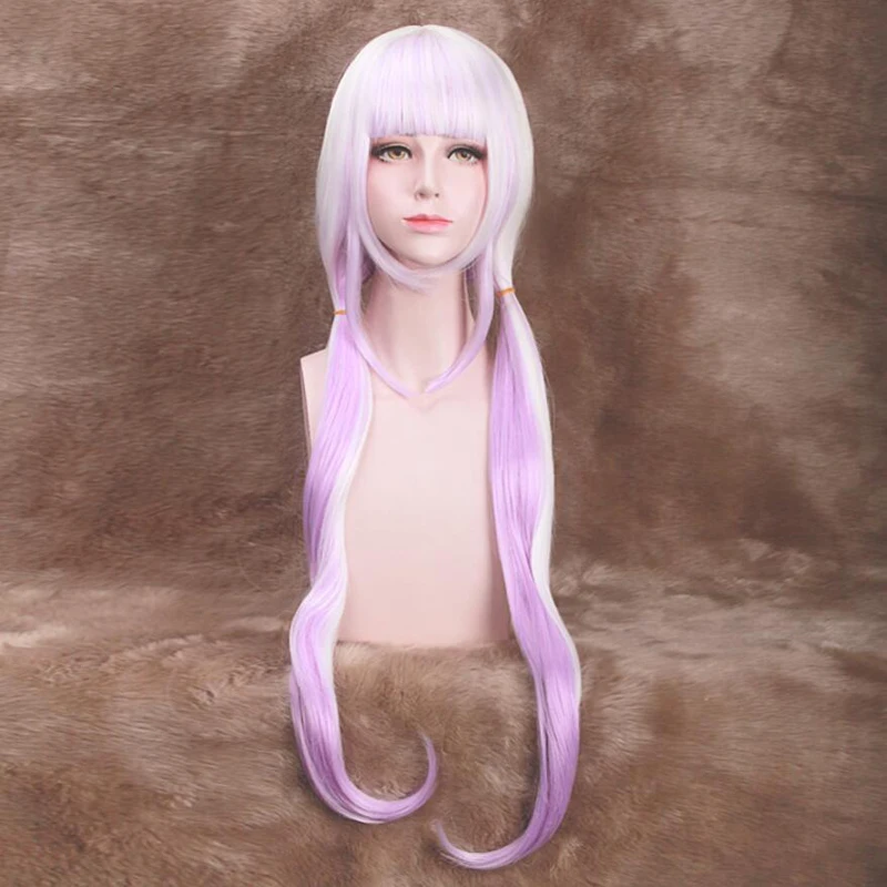 Парик для косплея Miss Kobayashi Maid Dragon Kanna Kamui 100 см длинные фиолетовые волосы с эффектом