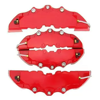 

RED 4PCS 3D Universal Red Style Car Disc Brake Caliper Covers Front & Rear