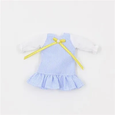 Для кукла Middle blyth белая рубашка коричневая юбка комбинезоны студенческий костюм Uinform головные уборы 20 см 1/8 игрушка в подарок