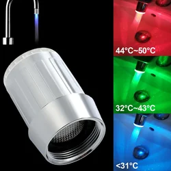 3Color LED Temperature Sensor Water Faucet Water Saving Novelty Luminous Faucet Bathroom Tap Nozzle Kitchen Faucet Accessories