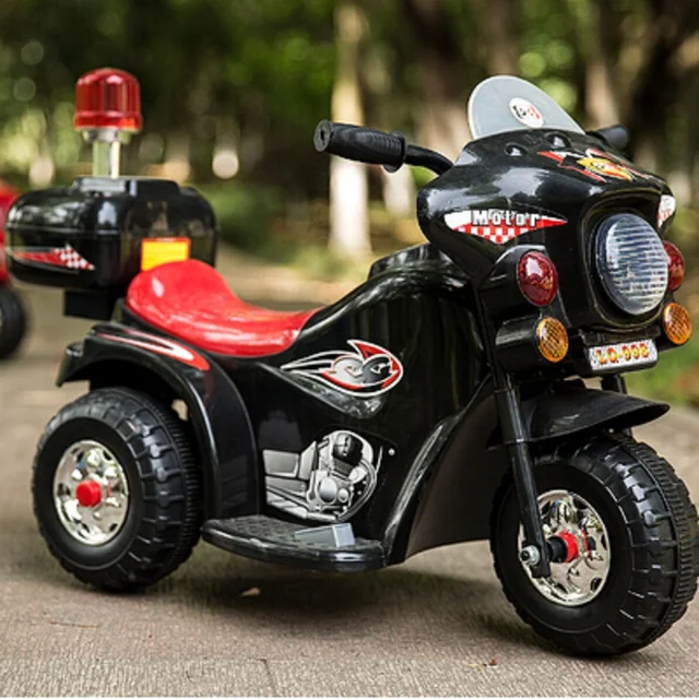 ON SALE!! Price 75 Day The New Children Electric Car Motorcycle Tricycle Baby Stroller Police Toy 4