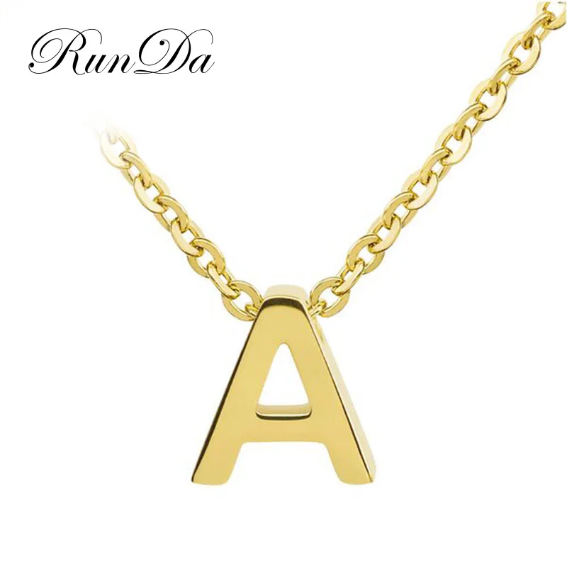 

Runda Custom Classic 26 Letter Necklace Ladies European And American Minimalist Fine Jewelry