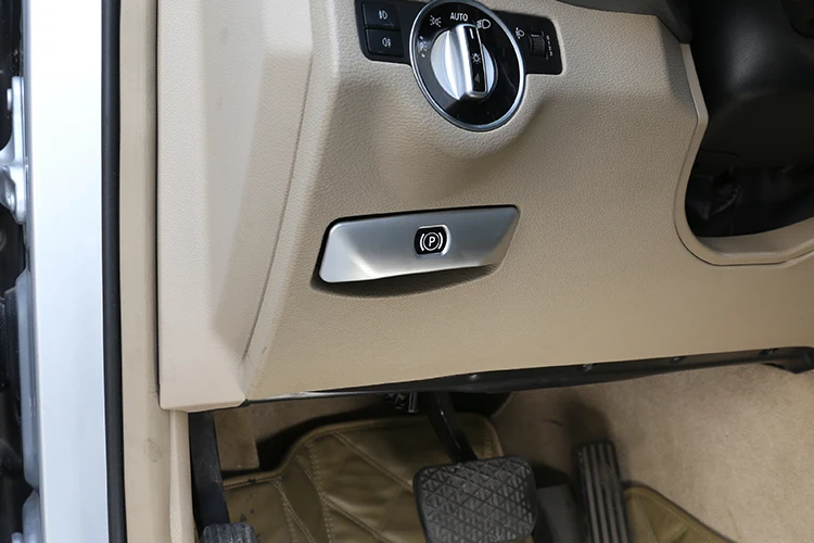 Для Mercedes Benz C Class W204 GLK Class 2008- Автомобильная Электронная Кнопка Ручного Тормоза накладка наклейки автомобильные аксессуары