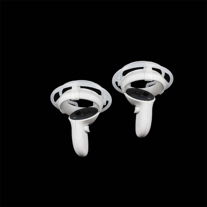

1pair Scratchproof Shock Resistant Anti-crash Transparent Controller Frame VR Cage Protective Cover For Oculus- Quest 2