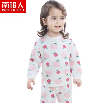 

nanjiren Baby suits baby diamond air cotton shoulder buckle Casual Comfortable Pajamas warm breathable baby suit-02