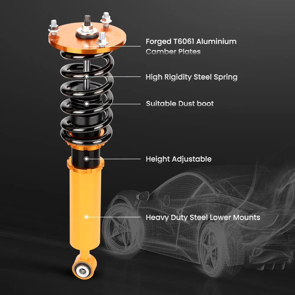 렉서스 LS 430 2001-2006 충격 스트럿, 스트리트 서스펜션 스트럿, 코일오버 Adj. 높이 코일오버 충격 스트럿 키트