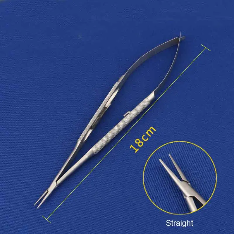 Microscopic ophthalmic instrument lock-type needle holder cosmetic plastic surgery double eyelid embedding surgery tool needle c - Цвет: Розово-красный